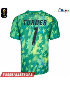 Günstige Vereinigte Staaten Matt Turner #1 Torwart Heimtrikot WM 2026 Kurzarm